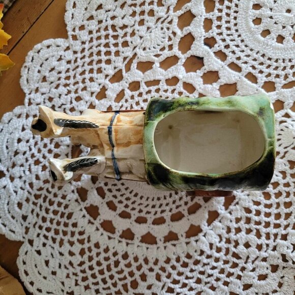 Occupied Japan Planter Horses & Cart - Picture 8 of 11